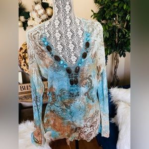 Gems Galore V-neck Top